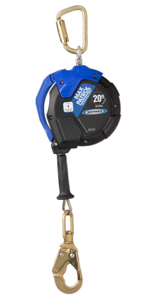 Werner 20ft Max Patrol Self-Retracting Lifeline, Galvanized Cable