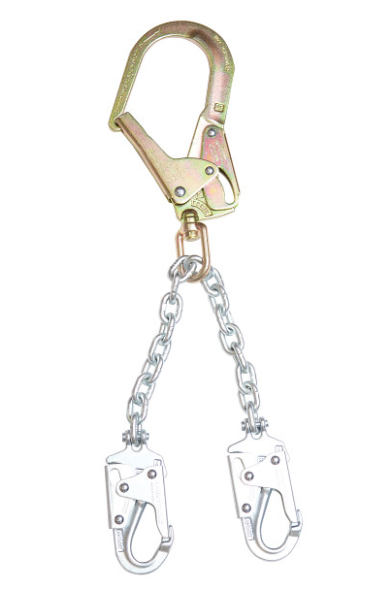 Werner 22in Chain Rebar Positioning Lanyard w/ 2 Snaphooks