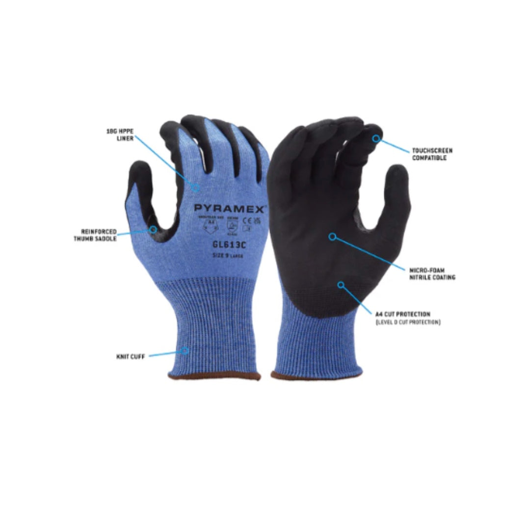A4 Nitrile TouchScreen Compatable Cutting Glove