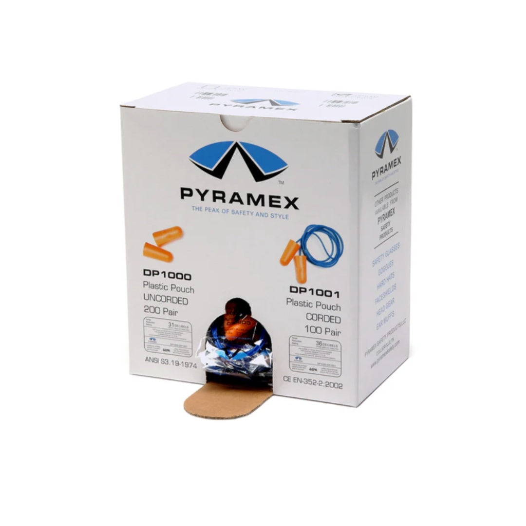 Disposable Corded Ear Plugs, 100 per Box