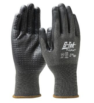 G-Tek PolyKor Nitrile-Coated A4 Cutting Gloves