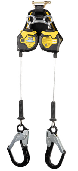 Werner 8ft Bantam TwinLeg Leading Edge Self-Retracting Lifeline w/Aluminum Rebar