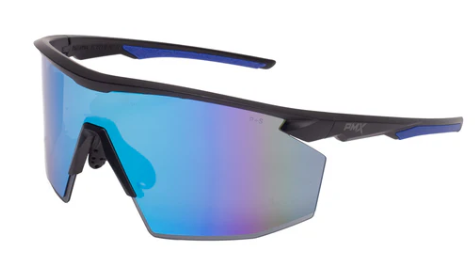 Pyramex PMXSPEC Half-Frame Blue Mirror Lens Safety Glasses