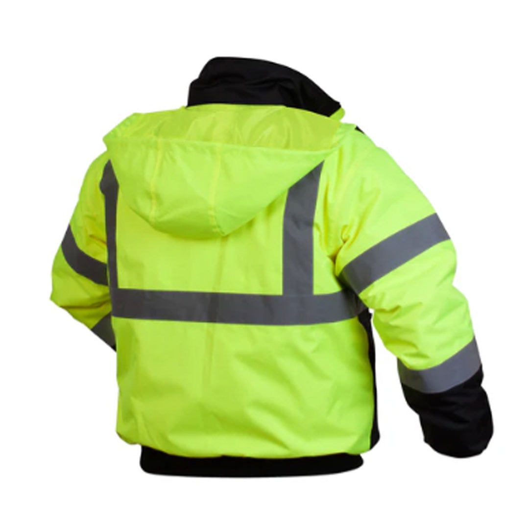 Black Bottom Bomber Jacket w/ Built-In Liner